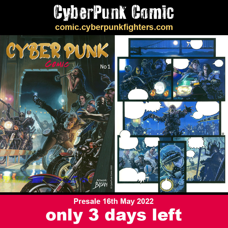 #NFTPresale #Giveaway
10 x WL Whitelist for CyberPunk Comic NFT Project
To enter
1 Visit website and sign-up: comic.cyberpunkfighters.com/presale-1st-ed…
2 Follow <a href="/NftZoko/">!3rd World WAR Generals!</a>
3 ❤️RT
Announced in 48H Good luck!!
#nft #NFTCommunity #nftart #NFTProjects #nftcollector #NFTartist #NFTGiveaways