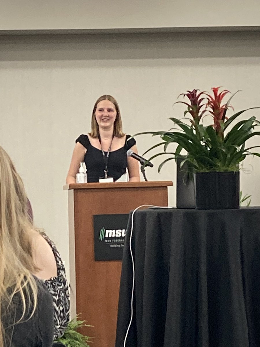 KathyBHoffman's tweet photo. So proud to see the #CMPRSAPACE Student Practitioner of the Year Award go to @b_bauer22, who was an intern at @martinwaymire and now is our assistant communications specialist! https://t.co/ABV6c2BKQ3