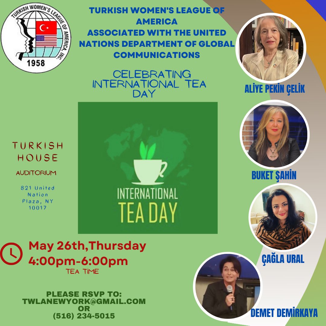 ATKB_TWLA's tweet photo. International Tea Day 🫖
Çay keyfi ile ilginç kitap hikayelerini yazarlarından duymak isterseniz lütfen bize DM’den veya twlanewyork@gmail.com adresinden veya 516-234 5015 numaralı telefondan LCV yapınız.
#globalgoals #genderequality #internationalteaday #atkb https://t.co/hTn1kZL96v