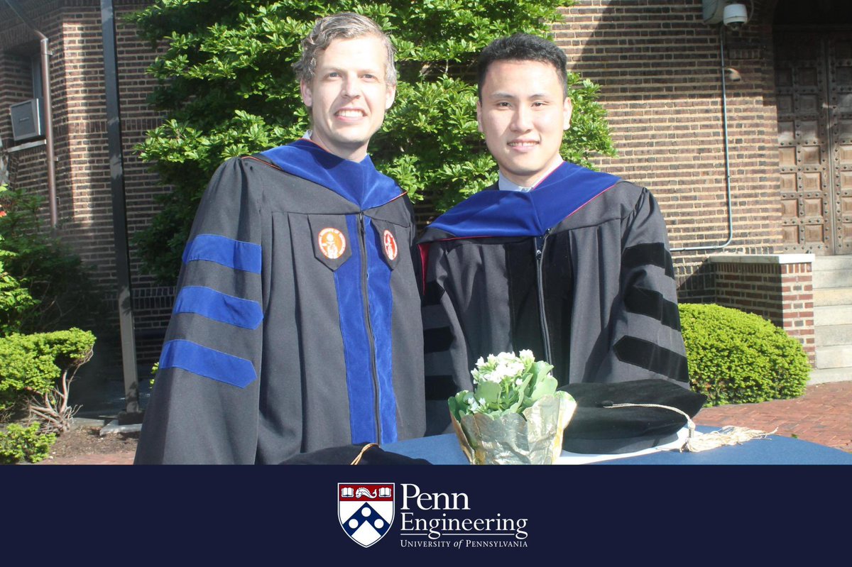 ChengyangMo's tweet photo. Today I officially graduated from my PhD. Thanks so much to my advisor Jordan Raney for the fruitful five years. It’s been a blast. @PennEngineers https://t.co/DaSTr52JiT