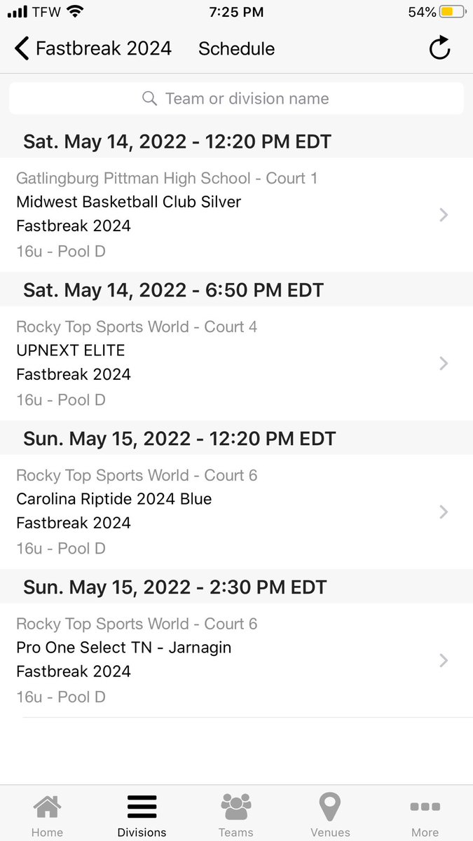 Will be at the rock top showcase with fastbreak this weekend