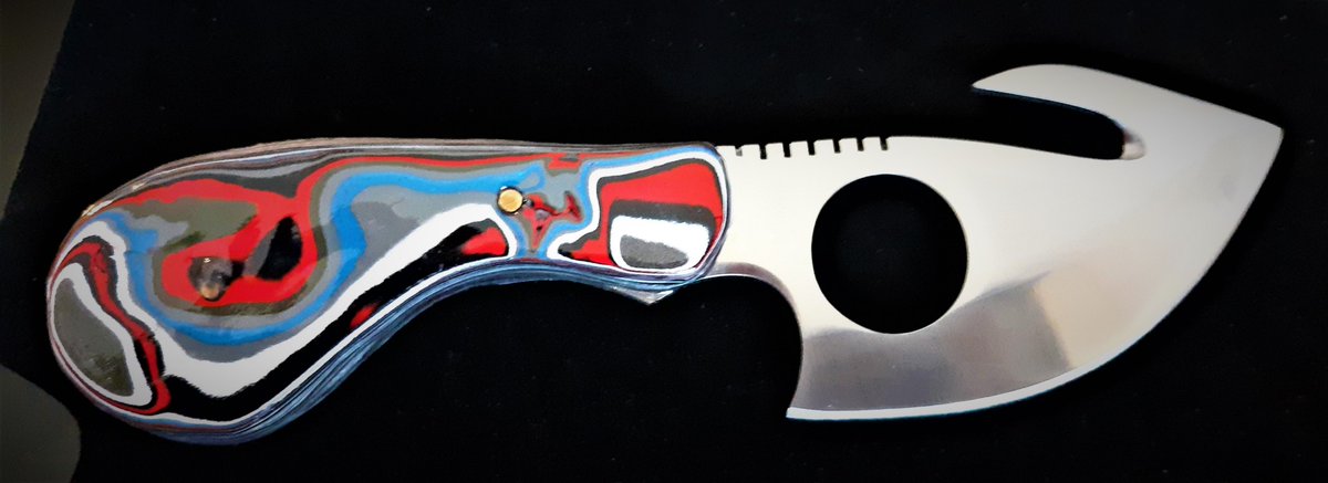 ZenfinityDesign's tweet photo. Hideously Appealing. 7.5" OA 1990s Ford Mustang Fordite Handle. BOOM. One-Of-A-Kind. DM for offers or questions. https://t.co/TTCZhJIjfR
