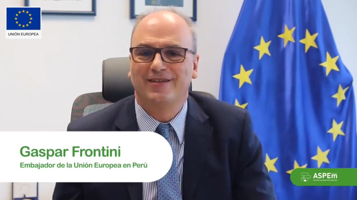 UEenPeru's tweet photo. "La #EconomíaCircular y la #TransiciónVerde son la mayor prioridad para nuestra cooperación". 🇪🇺🇵🇪
Mira la entrevista del embajador Gaspar Frontini en #JuevesCirculares, donde conversó sobre #EconomíaCircular y las iniciativas de la #UE en el Perú.
👉https://t.co/ny1h4r7JJS https://t.co/EIn5yy3LfT