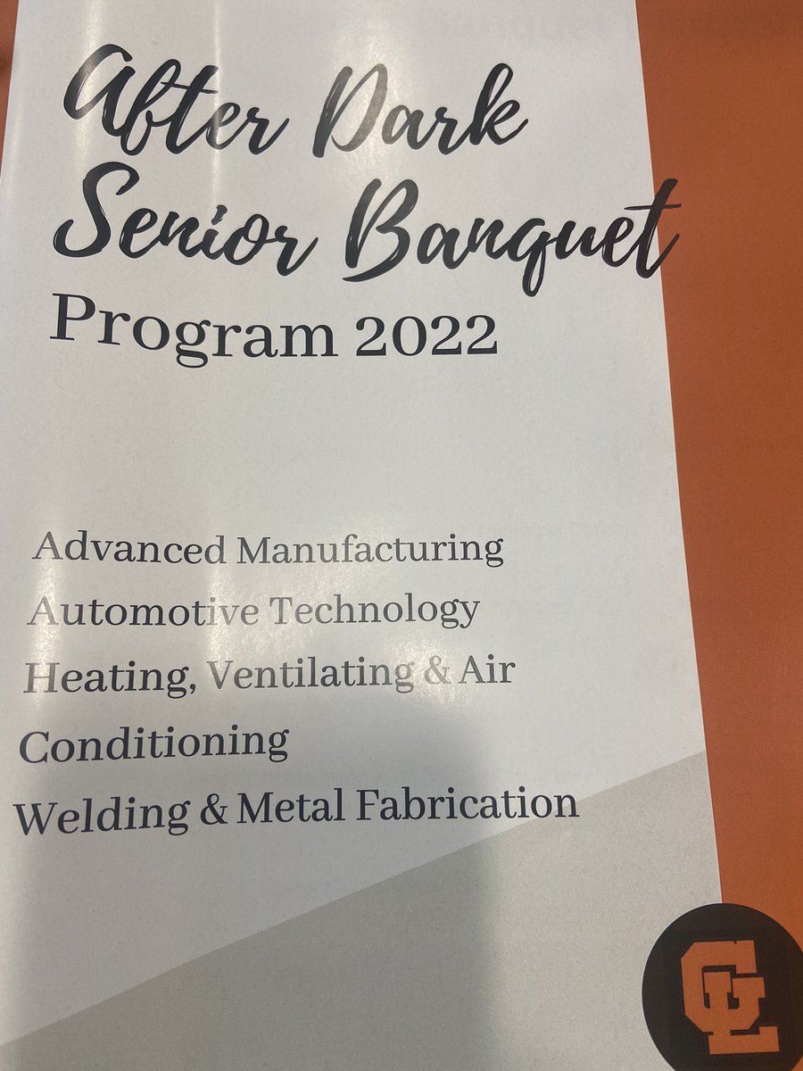 After Dark Senior Banquet.  Congratulations to our LHS seniors who have spent two years taking courses at GLTS in manufacturing, automotive, and HVAC.  Thanks to this partnership these students have earned a certificate in the trade.🎉