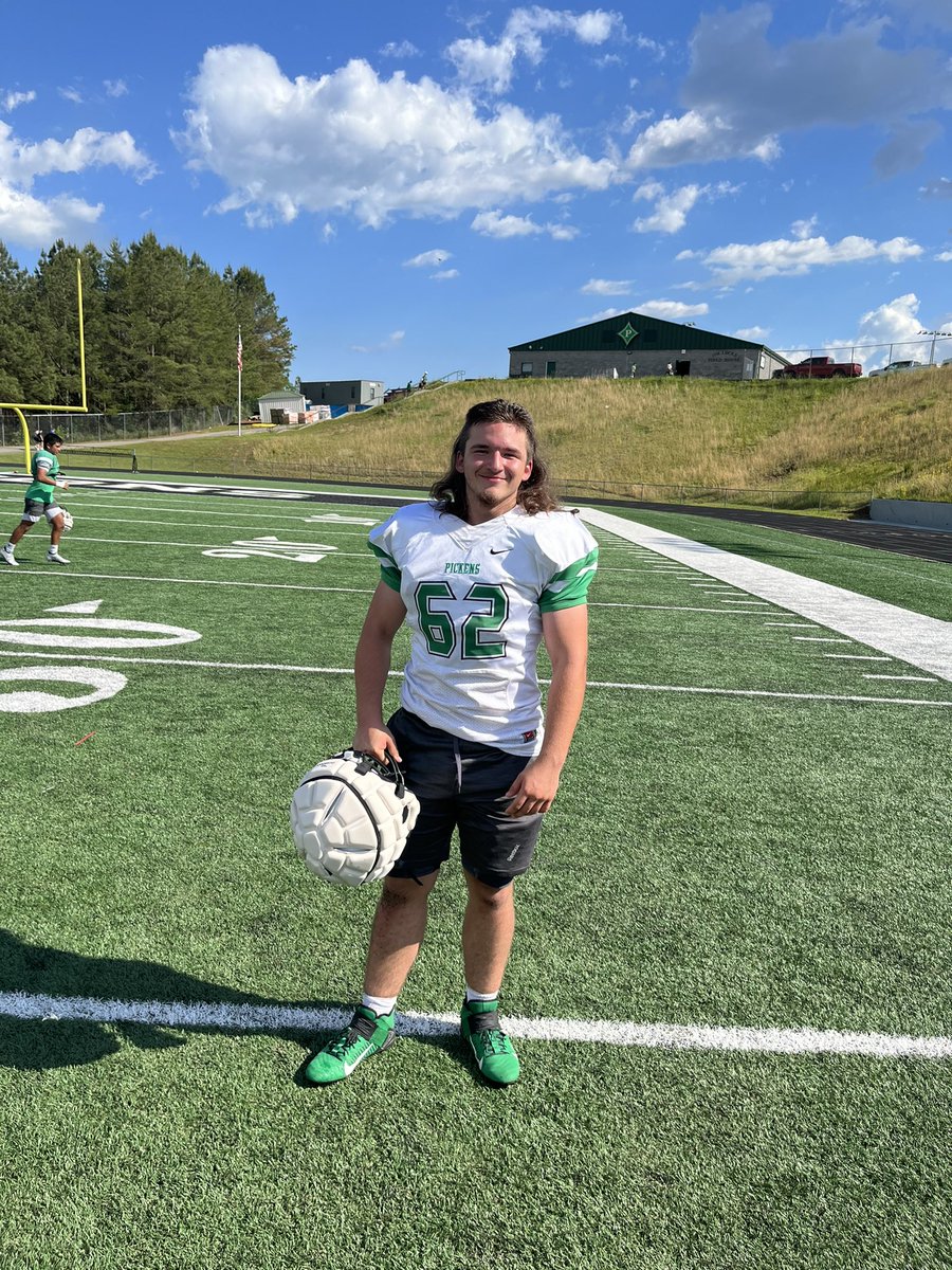 Pickens Football (@pickensfootball) on Twitter photo Congratulations to our Players of the Day from our 4th practice of the week!
Offense: <a href="/Kalebmt4/">Kaleb Taylor</a>
Defense: <a href="/ColbyBr09192287/">Colby Brooks</a>
Newcomer: William Godfrey
Kaleb mashed on the OL. Colby flew around making plays in the secondary and William gave great effort up front! Go Dragons Congratulations to our Players of the Day from our 4th practice of the week!
Offense: <a href="/Kalebmt4/">Kaleb Taylor</a>
Defense: <a href="/ColbyBr09192287/">Colby Brooks</a>
Newcomer: William Godfrey
Kaleb mashed on the OL. Colby flew around making plays in the secondary and William gave great effort up front! Go Dragons
