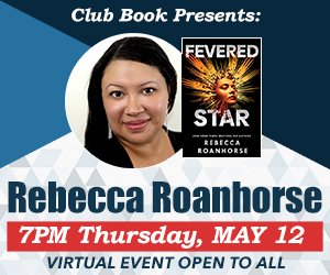 ClubBookMN's tweet image. REMINDER: Rebecca Roanhorse (BLACK SUN, FEVERED STAR) joins @stpaullibrary for @ClubBookMN tonight at 7 p.m. CT. All are welcome. Join us at facebook.com/clubook/live.