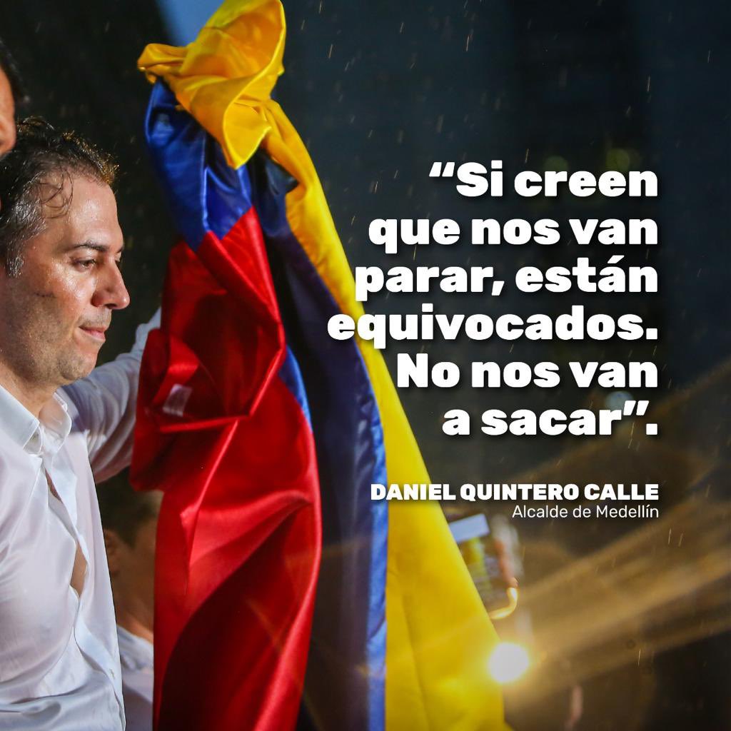 QuinteroCalle's tweet photo. Medellín resiste de forma pacífica. https://t.co/F3Ryi348MD
