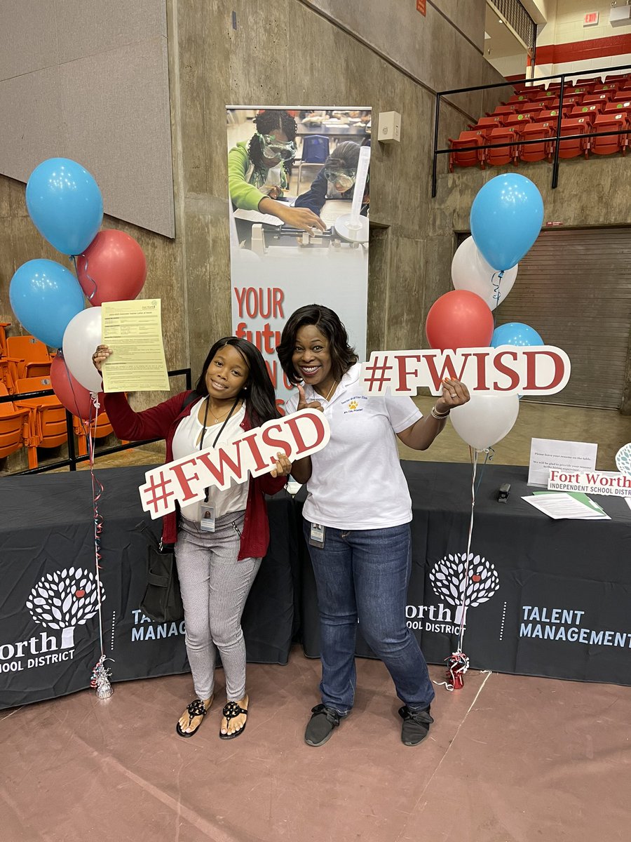 Congratulations to Destiny Shakir who is going to <a href="/SunriseFWISD/">Sunrise-Mcmillan Elementary School</a> <a href="/TMFortWorthISD/">Fort Worth ISD Talent Management</a> hired ON THE SPOT <a href="/FortWorthISD/">Fort Worth Independent School District</a> #YouBelongHere