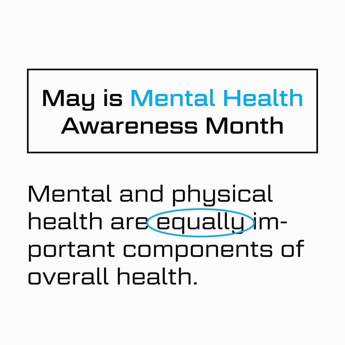 AUStudentRX's tweet photo. May is mental health awareness month. Mental health is important because it affects your overall health! Here is some information about mental health and its effects. #MHAM #Together4MH https://t.co/cTNSj4KtT6