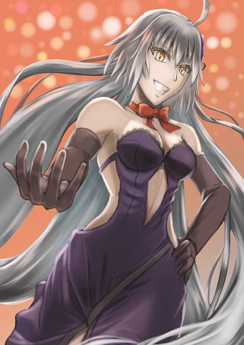 今日ピックアップドレス姿のジャンヌオルタ#FGO #ジャンヌオルタ #ピックアップ 