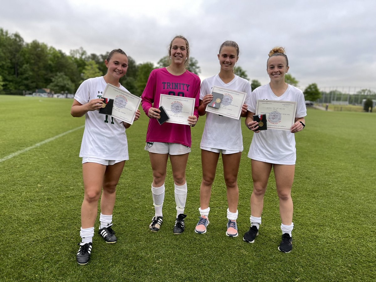 TES_Athletics's tweet photo. Collegiate reigns victorious with a 0-1 victory. Great job to all competitors today and a very hard fought game for both teams. 

Congratulations to our girls on the All-LIS team pictured below (l-r):

Dakota Bemberis ‘22
Kate DeRoco ‘24
August Gregory ‘23
Ally Placide ‘22 https://t.co/hIVOUvG7IJ