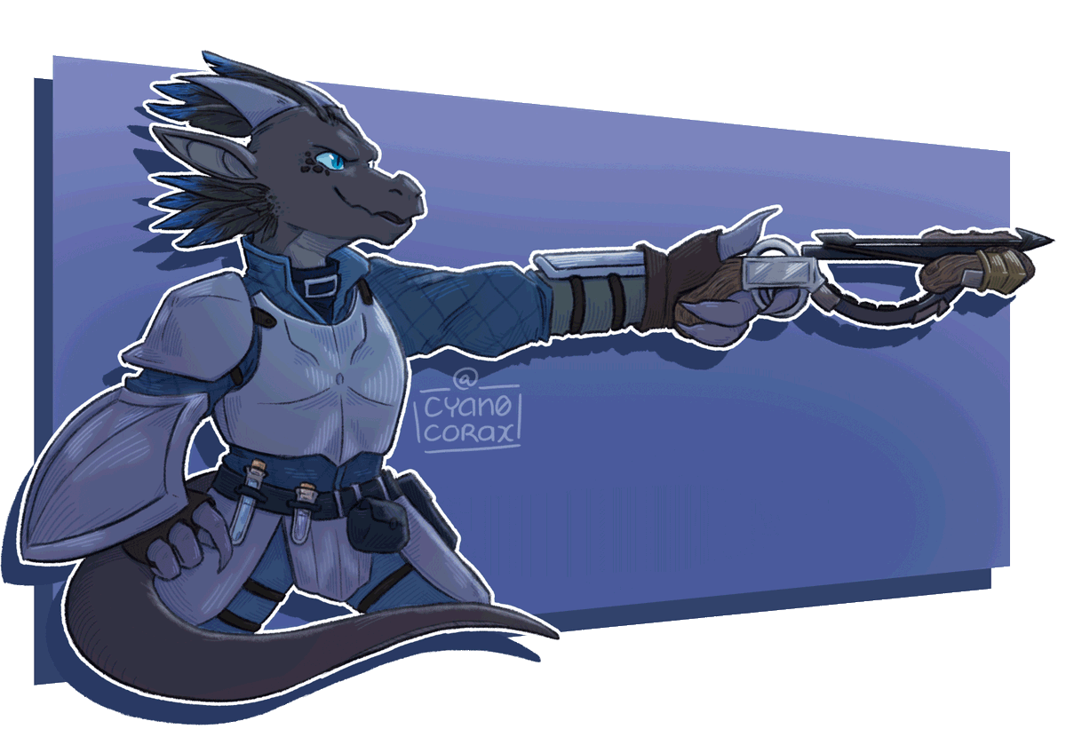 cyan0corax's tweet photo. Commission for @Vallen_Lysonder of his kobold artificer Harku! :) #dndart https://t.co/oaeYfpOpg2