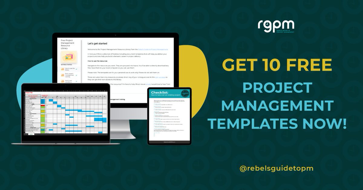 Here's a collection of my most popular free project document templates. rebelsguidetopm.com/10-free-projec… #freebiefriday