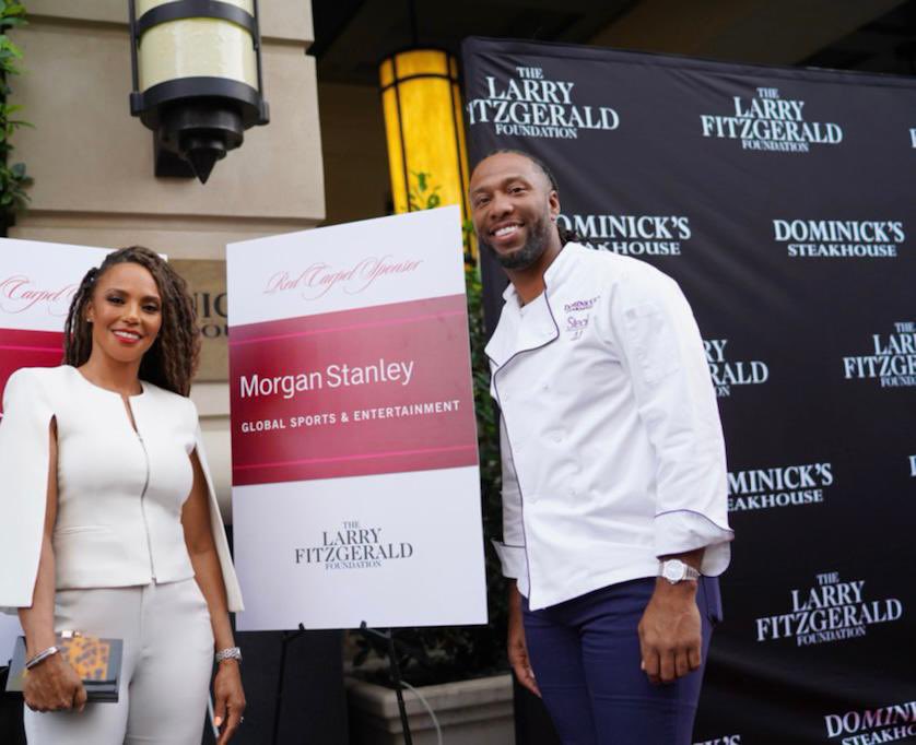 LarryFitzgerald's tweet photo. Thank you again, @MorganStanley 
 
Everyone at the Larry Fitzgerald Foundation truly appreciates your dedication to our communities 🙏🏾 https://t.co/nYK8DKeUJF