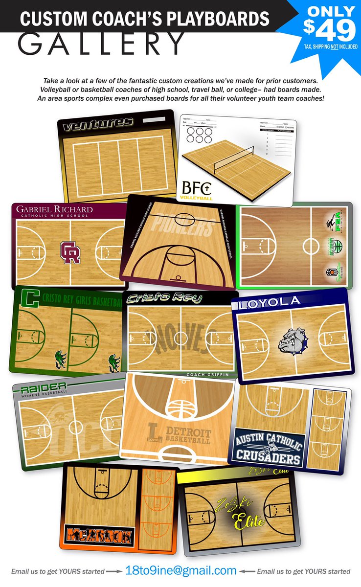 1829Coaching's tweet photo. FOR Coaches 🏀🏀🏀🏀
🏀🏀🏀🏀 BY Coaches

CUSTOM DESIGNED Basketball Playboards!

Lowest price. 100% made in-state (support local business!) 16”x12”; 6mm PVC (not flimsy particle board); full-color high-res graphics BOTH sides! Get in time for Summer ball! Ordering details below: https://t.co/PEulWJH6FO