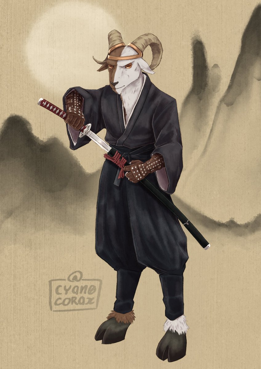 cyan0corax's tweet photo. Commission for @DavidMRL77 of his character Yagi :) https://t.co/q01srYZZpz