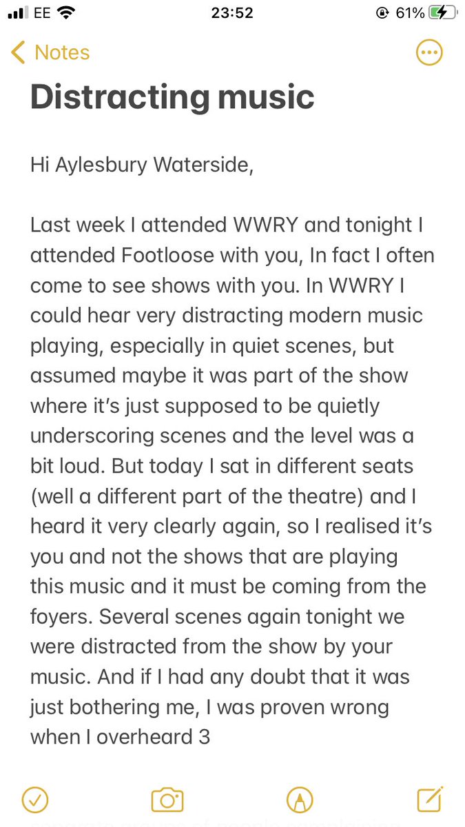 zoeharbs's tweet photo. @ATGTICKETS @TheWaterside1 sorry to tweet this but I think it’s important, please read 😊 (@wwrytouruk @FootlooseTour) https://t.co/rDtpZypl8B