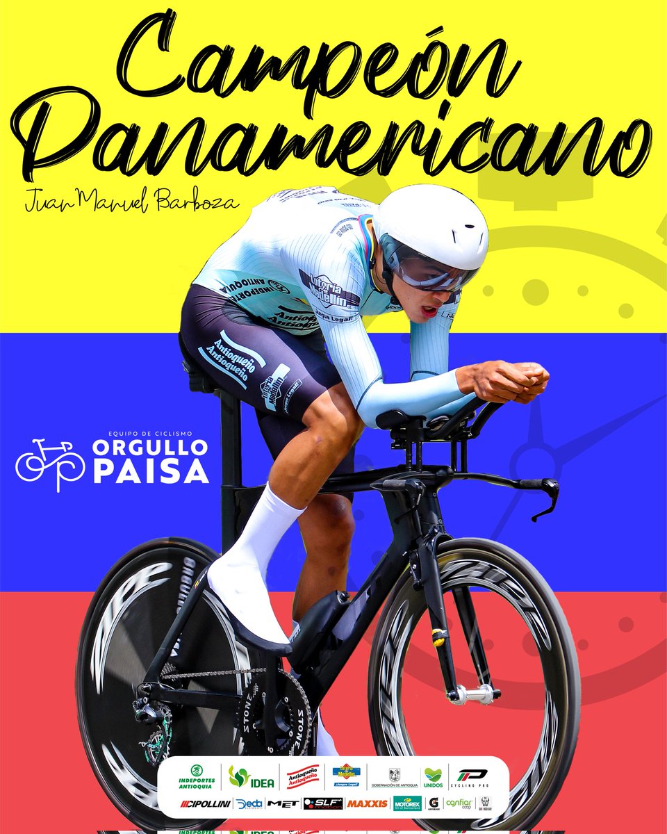 Estamos demasiado orgullosos de nuestro Sub 23 Juan Manuel Barboza, hoy en San Juan, Argentina se proclama como campeón panamericano de la CRI 👏🏼🤍💚⏱️🏅🚴🏾‍♂️🔥

Felicitaciones Juan Manuel, qué orgullo para nuestro equipo y nuestro departamento eres 💚👏🏼👏🏼