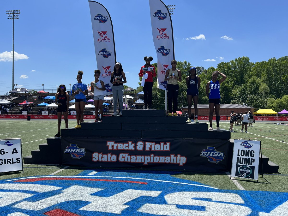 just_msdaniel's tweet photo. Morrow High Mustang, Kennedy Hood finishes 3rd (18-10.50) in the long jump at the GHSA Track &amp; Field State Championship! @Morrow_ATH @morrowhighath @ccpsathletics1 https://t.co/ufxV0H7I8J