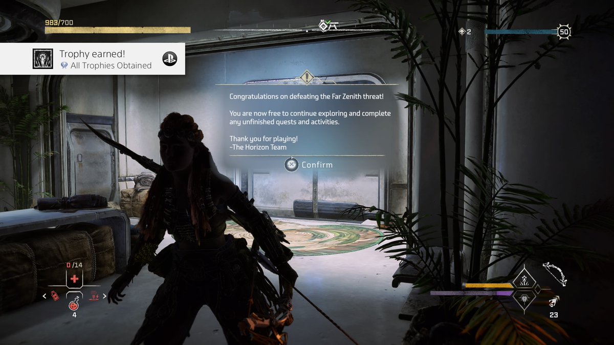Rusca81's tweet photo. Horizon Forbidden West
All Trophies Obtained (Platinum)
Obtained all Horizon Forbidden West trophies. #PS4share https://t.co/l8psdj9nQS