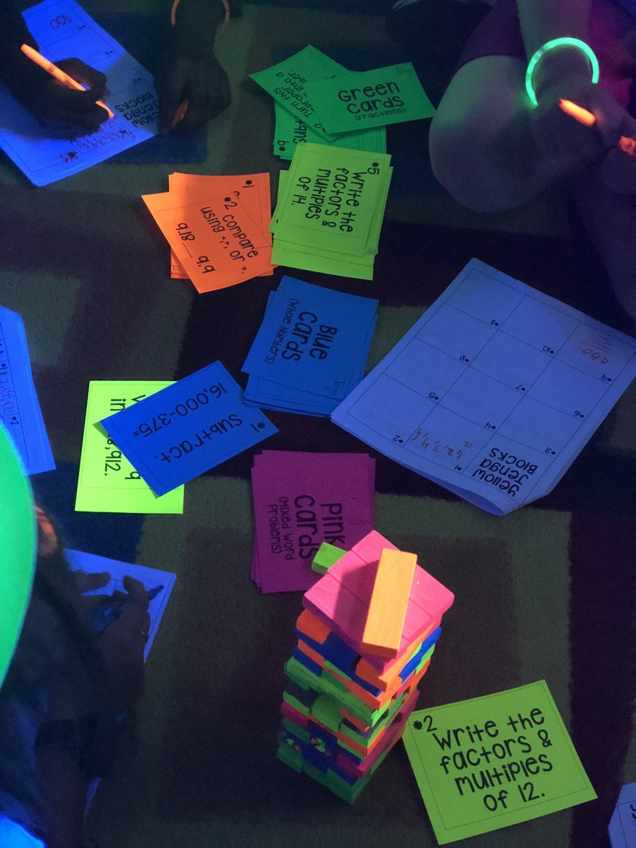koeckscreations's tweet photo. 4th Grade Glow Day was a huge hit! The kids loved reviewing their skills through bowling, pong, Jenga, ring toss and tic-tac-toe! Their hats and brains are glowing!!! Thank you @EFofMP @MarkMaireMPSD for supporting this memorable day! @WeAreMPSD #4thgradersrock https://t.co/aydgT7V9WY