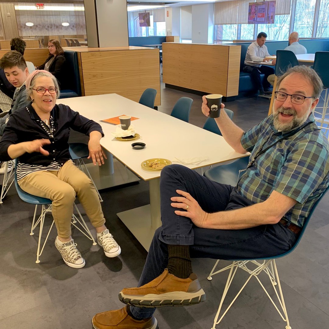 WileyGlobal's tweet photo. May is #MHAM and our employees are having discussions around mental health, providing resources to one another, and generally engaging around the topic.

Check out photos from our tea break in Oxford, and our coffee and chat session in Hoboken.

#LifeAtWiley #Together4MH https://t.co/01lZPbR9he