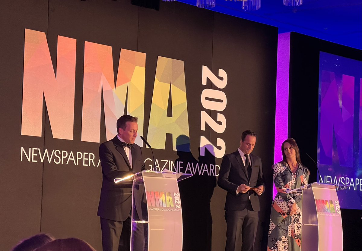 At the Newspaper and Magazine Awards in London celebrating the best in publishing! <a href="/ACECirculation/">ACE Circulation</a> #nma2022