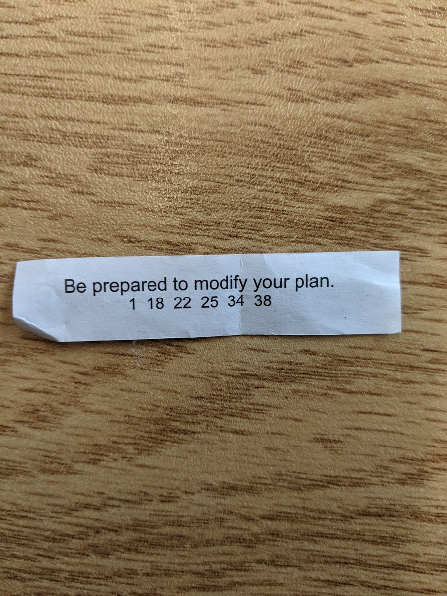 A mildly ominous fortune handed to me (without explanation) by one of my KinderKids 😳