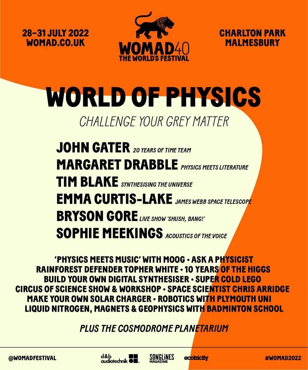 CircusofScience's tweet photo. The Circus Of Science is pleased to have made @WOMADfestival and @IOP 's World of Physics official line up for WOMAD 2022. https://t.co/mMSwBa4vnm