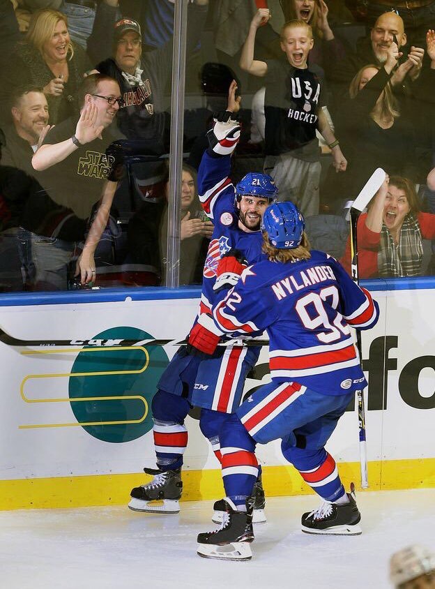 AmerksHockey's tweet photo. For those of you who remember Gionta Night back in February of 2018... Sunday is going to be even more electric ⚡️ 

We know @Giostyle21 wouldn't want you to miss out on the fun: https://t.co/AlwsoREICt https://t.co/s4rHfjXGqv