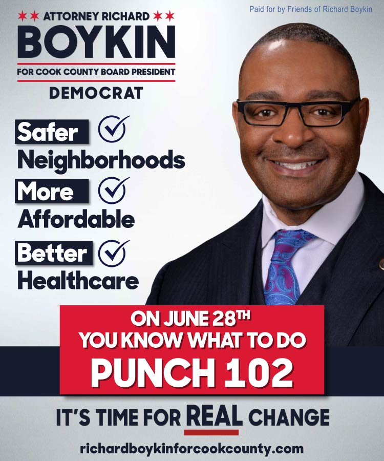 RichardRBoykin's tweet photo. "You Know What To Do, Punch #102"
Vote for Richard Boykin for Cook County Board President in the Democratic Primary on June 28th.
#RichardBoykinForCookCounty #CookCountyForBoykin #BoykinForCookCounty #VoteForBoykin #Democrat
https://t.co/HWfQ1MF58i https://t.co/hoS1pPx2X5