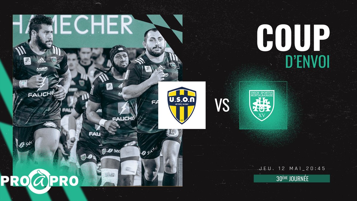 UsmSapiacRugby's tweet photo. 📣 𝑪𝑶𝑼𝑷 𝑫’𝑬𝑵𝑽𝑶𝑰   
   
Après un hommage poignant à notre guerrier sur la pelouse du Pré Fleuri, c'est le début du dernier match de la saison pour notre équipe. 

#PourKelly #K8 #ItsYourStep #USONUSM https://t.co/S9ttv0DORY