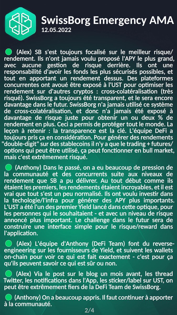 nicokonut's tweet photo. #SwissBorg Emergency AMA (🇫🇷 recap) - 12.05.2022
#WeAreSwissBorg $CHSB #CHSB #BTC #ETH #Yodl #NousSommesSwissBorg https://t.co/QsGrj8YdA4