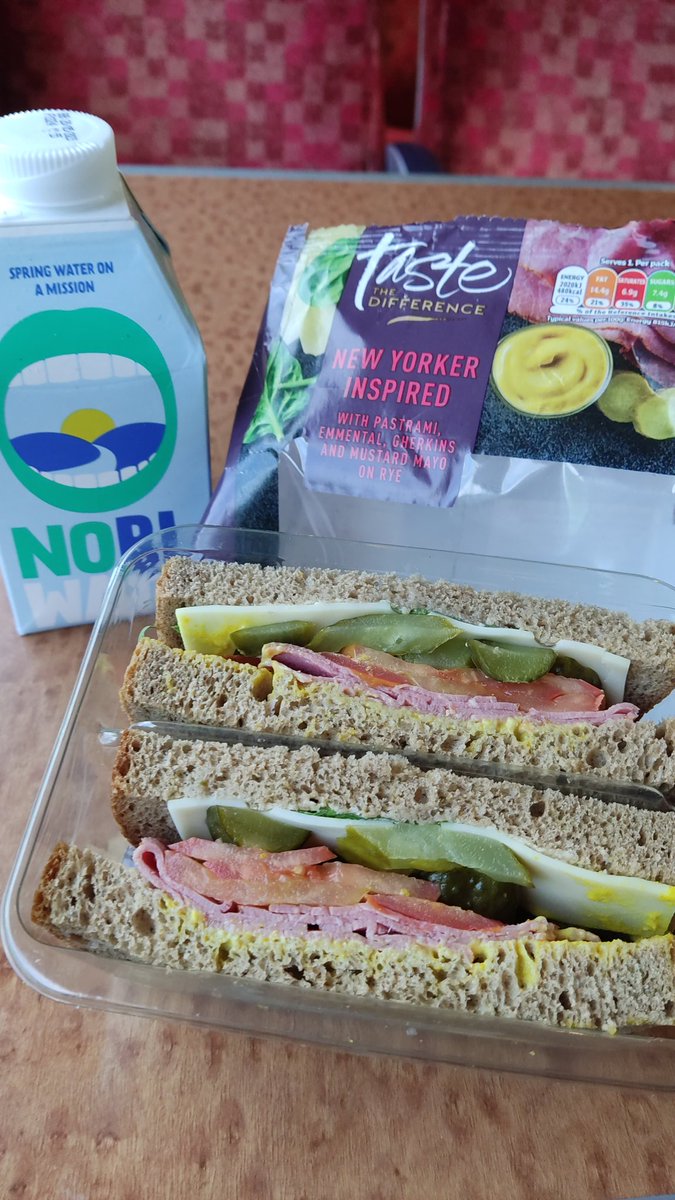 The joys of work trips is breakfast on the go 😁