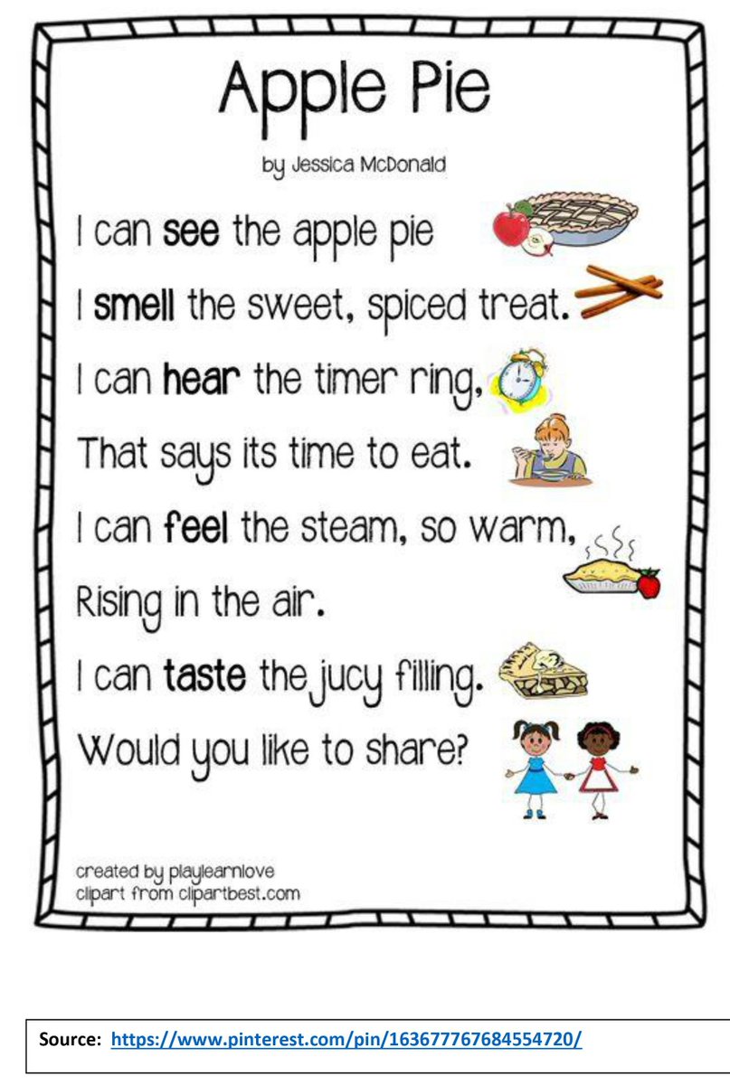 TimRasinski1's tweet photo. Fluency Friday!  (Art &amp; SOR)
Celebrate National Apple Pie Day (5.13) with this delicious poem that students can rehearse (repeat reading) and perform.   Enjoy.
@ILAToday @ascd  @DyslexiaIDA @reading_league https://t.co/XdMBRomzDy