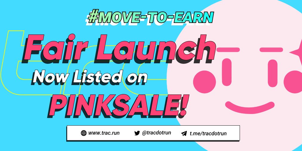 airdropradar_io's tweet photo. TRAC is now listed on #PinkSale 🚀🚀🔥🔥 Check the Official link here 👇👇👇

https://t.co/hHFA0Da3rI

#TRAC #MoveToEarn #Fairlaunch #Move2Earn #M2E https://t.co/8dl5Hmddm9