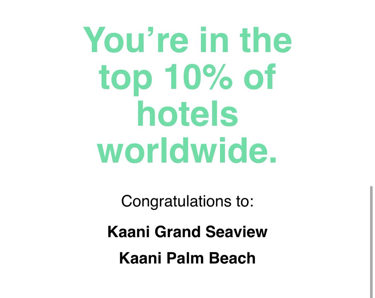 Proud to be awarded Tripadvisor’s prestigious “Travellers’ Choice” 2022 award to our 2 hotels, Kaani Palm Beach and Kaani Grand Seaview. @ibusolih @Mausoom_Maus @aasisaleem @MoTmv @visitmaldives #localislandtourism