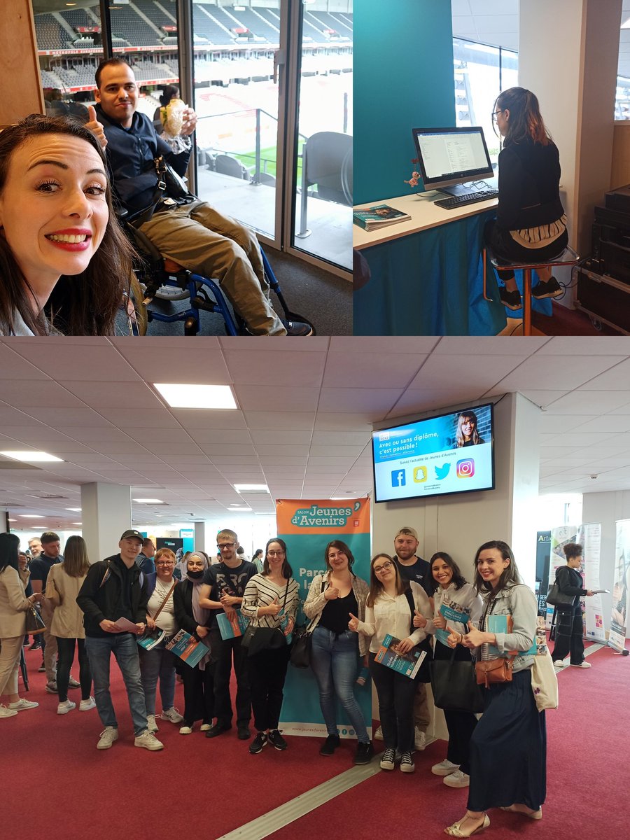 AurelieThieffry's tweet photo. Emplois, formations et conseils... La team #CEJ du @poleemploi_HDF d'Halluin était au rendez-vous au Salon @JeunesdAvenirs au @StadePM 
👍🏻👍🏻

@SophieLempreux @CSpenninck @cyrom1 @FredericDanel https://t.co/A3hS3cO7mA