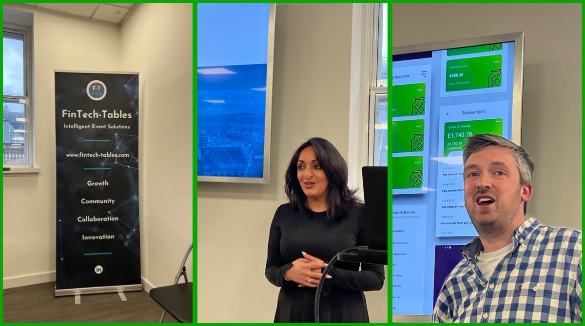 FinTechScotland's tweet photo. A great evening speaking about the #Fintech research and innovation roadmap and hearing from @andrewmduncan at @bankonsoar and @AFT_Pardeep from @AccessFintech on how to build and grow a FinTech in Scotland. https://t.co/zKhvrZSzJw