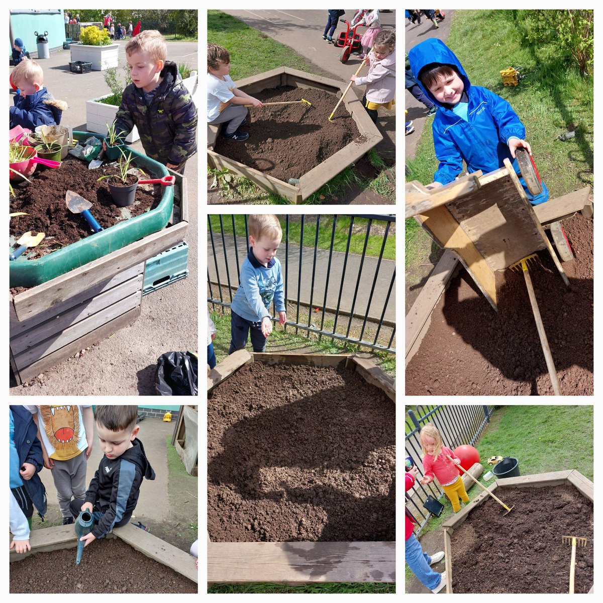 Another busy day in our garden <a href="/NurserySimpson/">Simpson PS Nursery</a>! All the children, are enjoying helping to improve our outdoor space! Especially in the spring season, with lots of planting going on. 😊🌱🌼