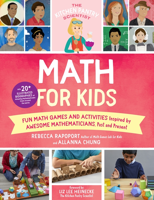 Math_Evangelist's tweet photo. Read more about Mirzakhani and other great mathematicians, past and present, in my book, _The Kitchen Pantry Scientist Math for Kids_ which contains 20+ illustrated biographies, each followed by a fun activity inspired by their work. https://t.co/Q0Y4rT6fjk https://t.co/6P0kQKQks3