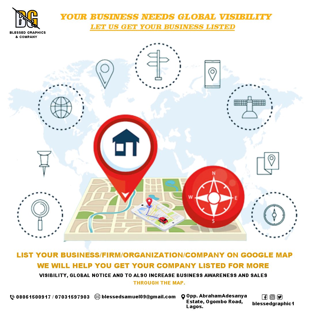 BlessedGraphic1's tweet image. @BlessedGraphic1 
#Google #GoogleMaps #googlemap #googlelisting #Listing #GoGlobal #visibility #Awareness