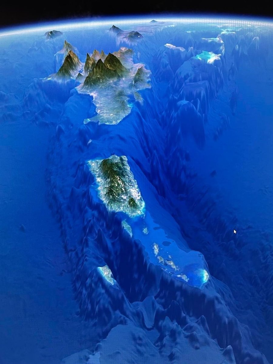 The light blue to the right in the picture is Turks and Caicos - in case you needed to know where to find us! #BeautifulByNature
