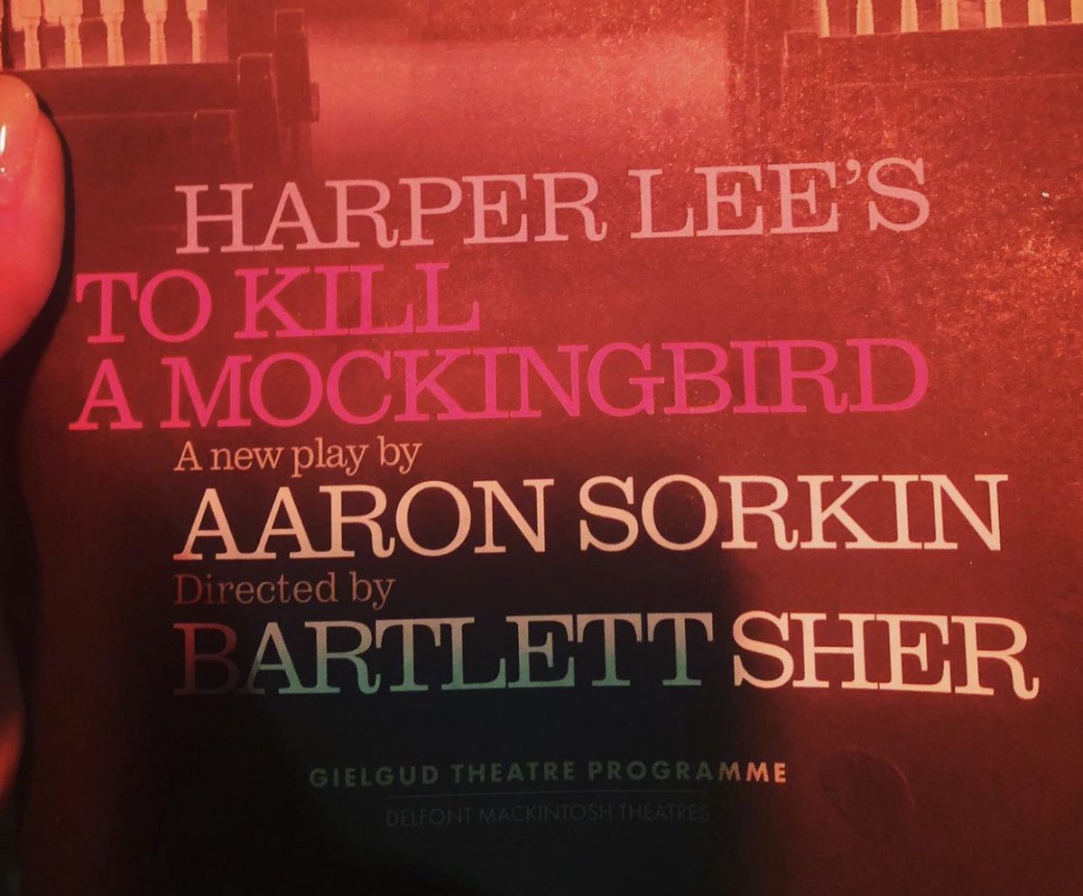 Powerful piece of theatre! I’ve never read the book, but loved this version! <a href="/GielgudTheatre/">GielgudTheatre</a> #theatre #westend #tokillamockingbird