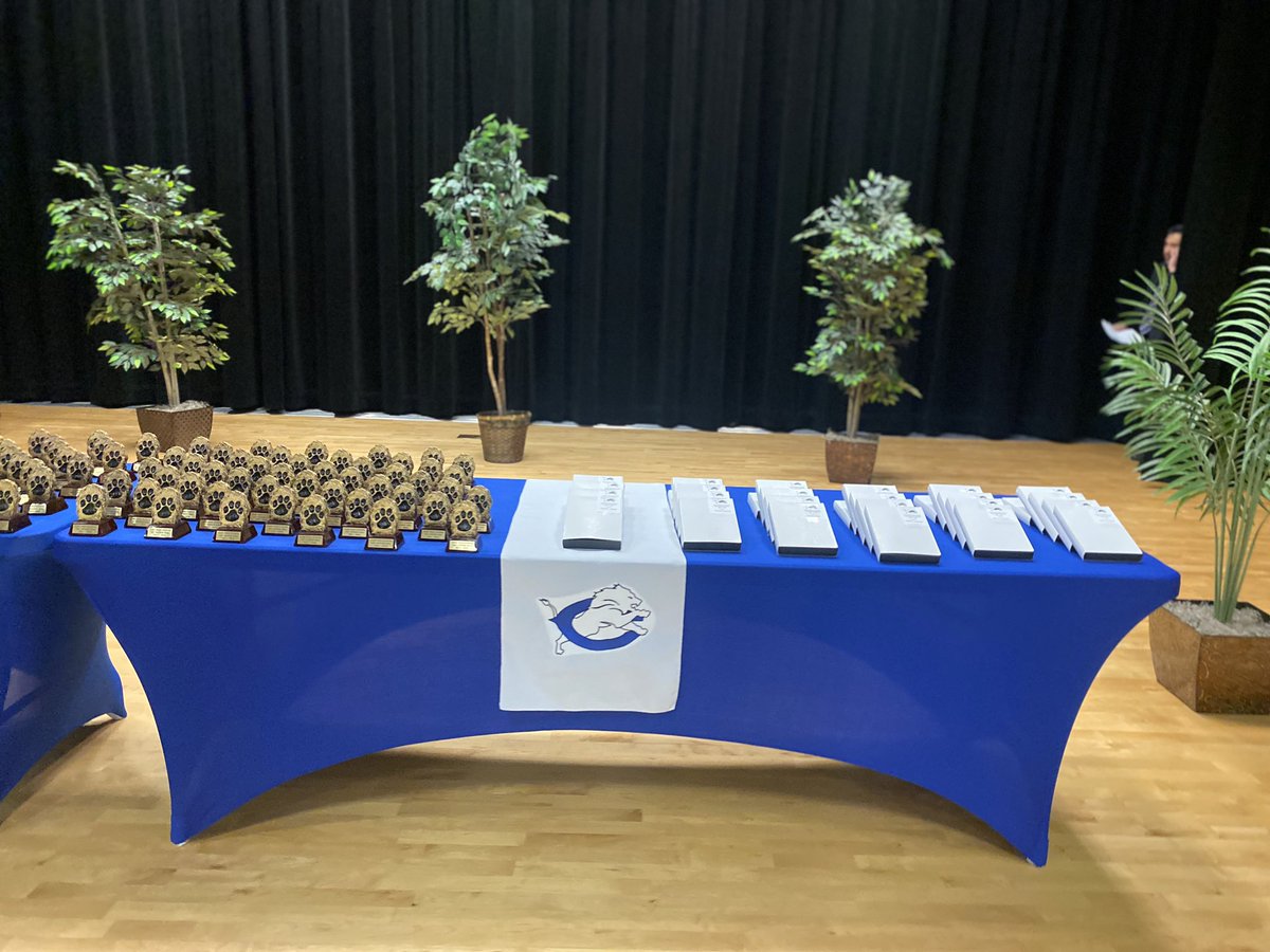 ClintHSLions's tweet photo. Our mighty Lions, Honors ceremony last night. 
🏆🦁
A special Congratulations to our 9th, 10th &amp; 11th grade TOP 1️⃣0️⃣ 💙🤩👏🏼
@GarrettRitchey @HentgesTheresa @leadingthepride @MsLuna_CHS https://t.co/ZDCOKOzRFR