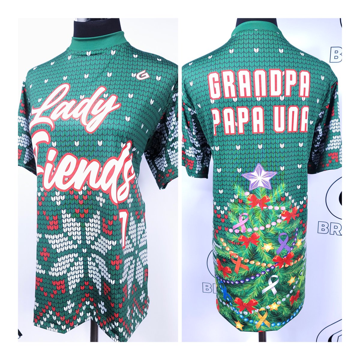 GameApparelUsa's tweet photo. How about them Taylor Lady Fiends Rocking out the sweet ugly Xmas Style shirts this weekend! #Fun #XmasStyle #WeGotGame #OurColorsAreTheBest #MichiganMade #Taylor #InTheHouse https://t.co/vZpeNXwnjr