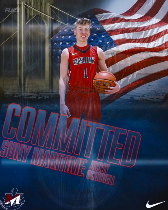 JimmyOConnell21's tweet photo. After a great visit and conversations with Coach Mike Berkun, I am excited to announce that I will be continuing my Academic and Basketball career at SUNY Maritime. Thank you to Coach Rich Slater, Coach Jay David, my Uncle Coach Tim, my parents, family and Wheatley HS teammates. https://t.co/DcUEGnHcxt