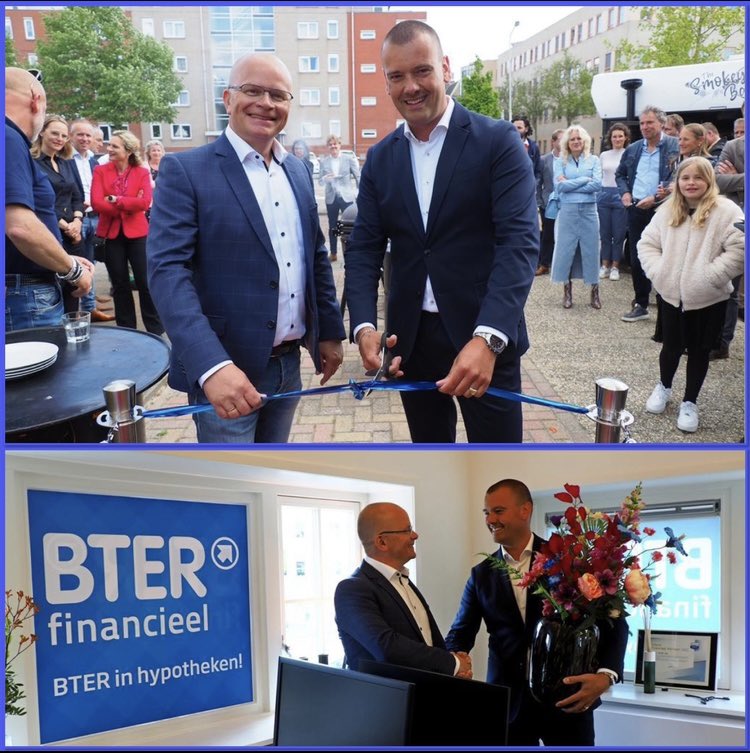 Een fijne nieuwe buurman, tegenover ons gemeentehuis. Na ruim 20 jaar Rabobank is Peter van der Laan voor zichzelf begonnen. Vandaag mocht ik de officiële opening verrichten en hem feliciteren met deze stoere stap.