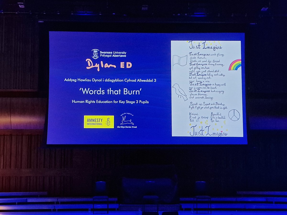 dylanthomprize's tweet photo. #DylanED has also collaborated with @AmnestyUK on the 'Words That Burn' project, delivering many workshops to empower young people to learn about human rights and feel valued as poets and changemakers, motivating them to take action for human rights through poetry. #SUDTP22 https://t.co/IM8POsfTYF