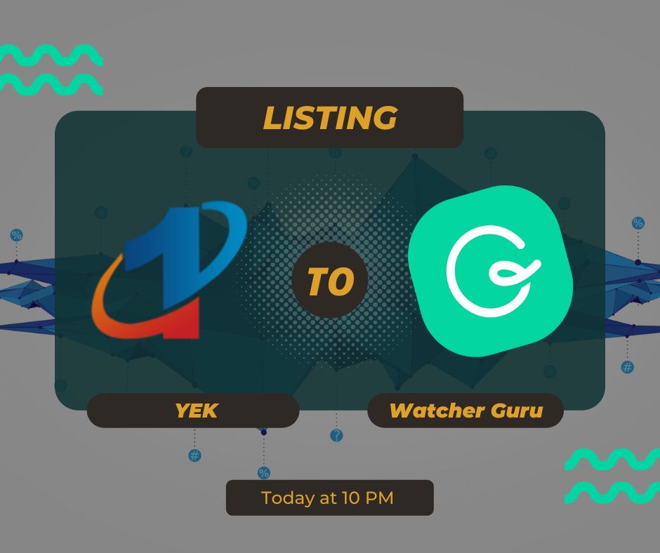 yektoken's tweet photo. 🟢 $YEK has been approved for the listing on Watcher Guru

✅ https://t.co/KH12css1Rx https://t.co/WzTjBfg1SX